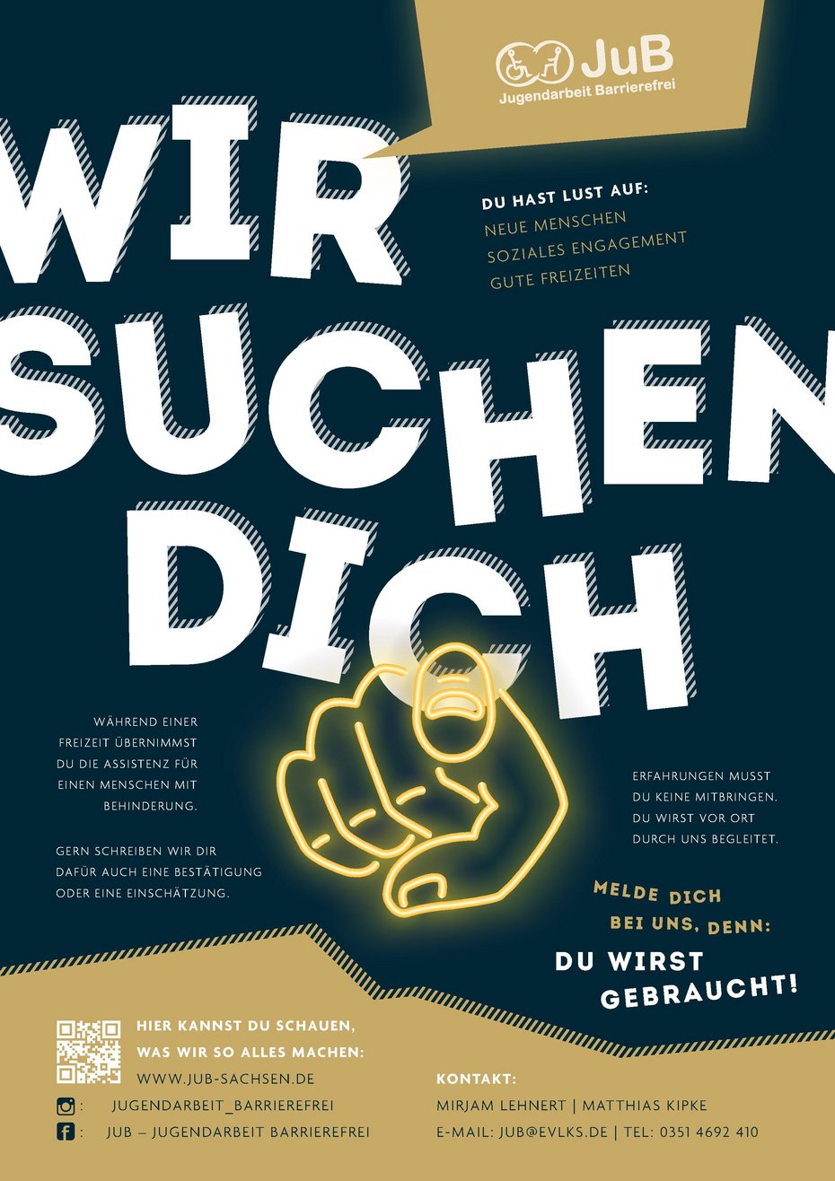 Plakat "Wir suchen dich"
