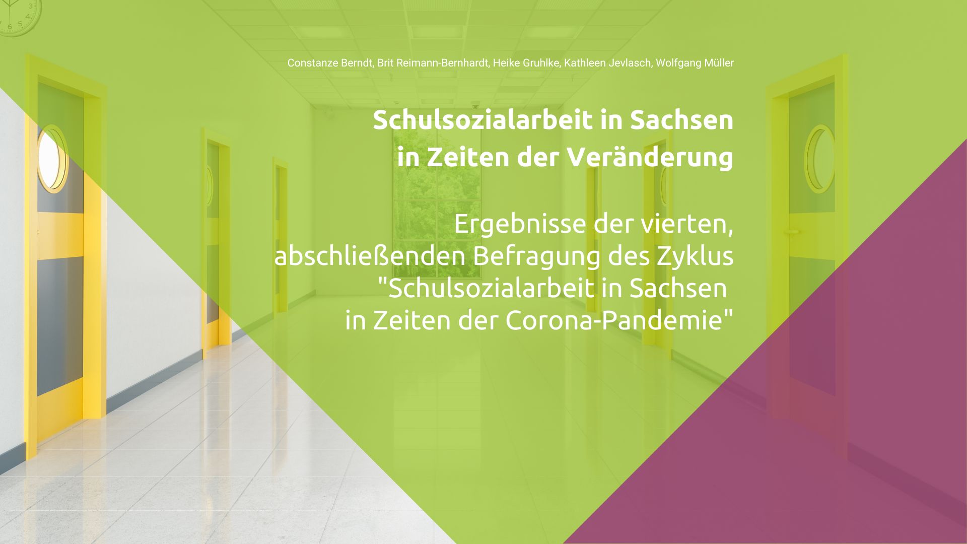 Titelbild Abschlussbericht Befragung Schulsozialarbeit in Zeiten der Corona-Pandemie